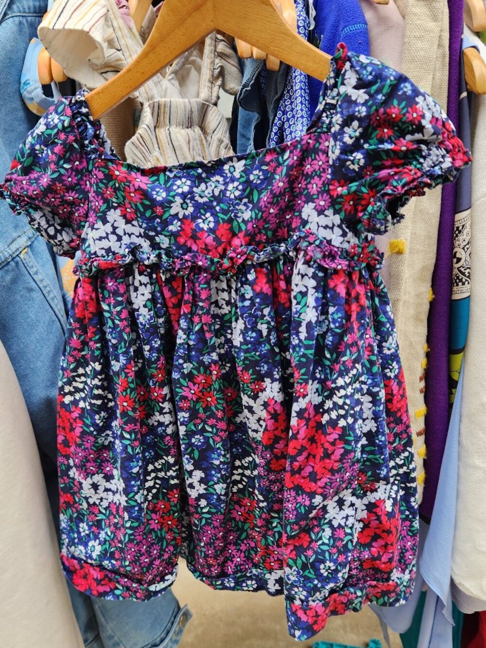Janie Jack Navy Floral Dress